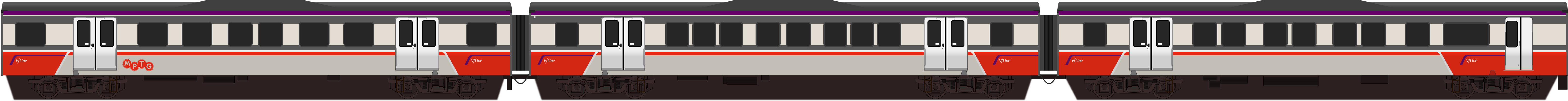 Vline H Type Carriages (Red)