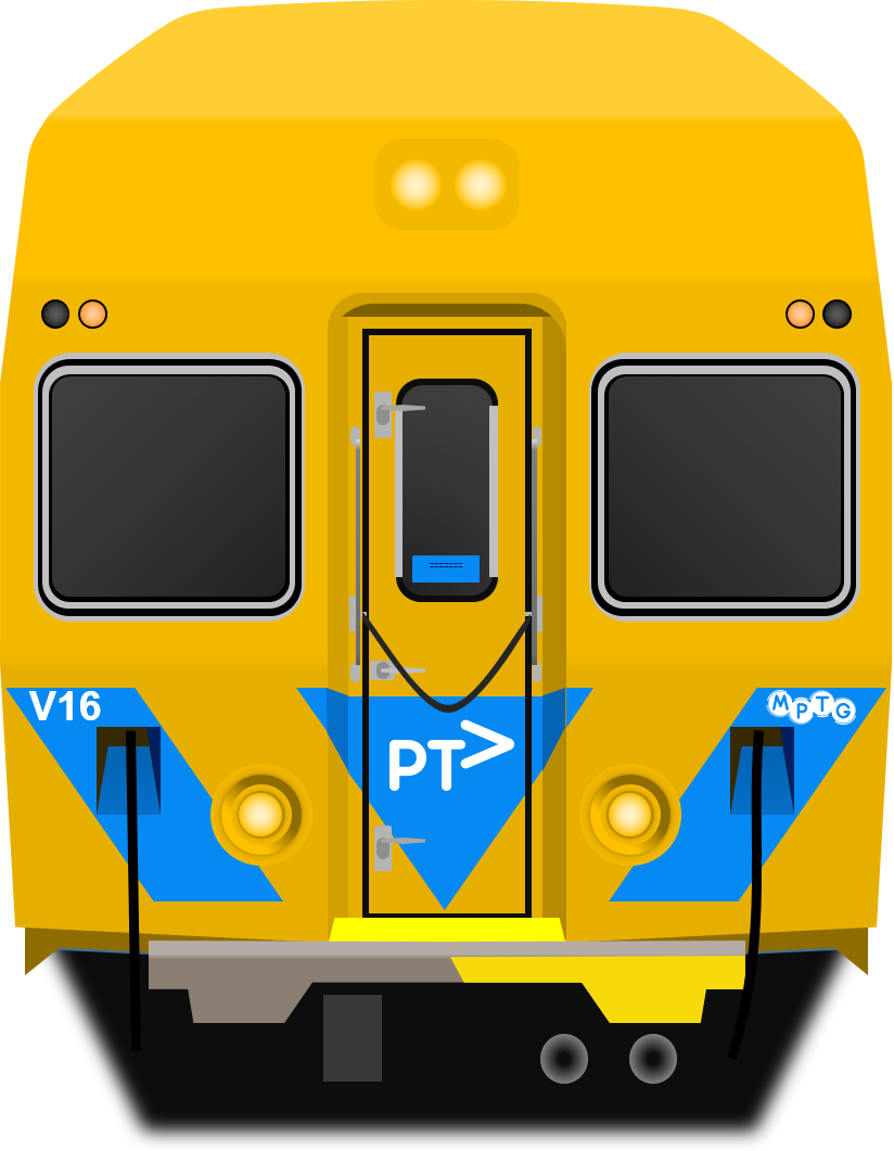 Sydney Trains V Set in the Blue PTV Livery Front